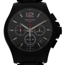 LONGINES L3.717.2.96.6 Conquest VHP WATCH black  Stainless Steel (PVD proc...
