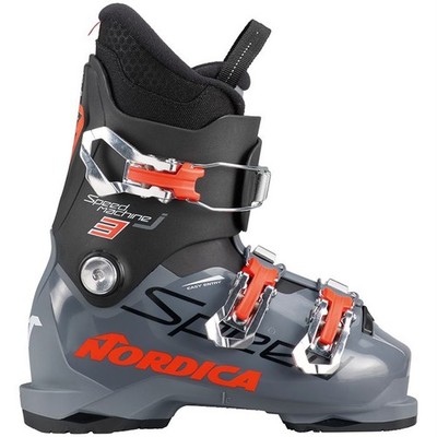 Nordica Speedmachine J 3 Kid's Ski Boots, Black/Anthracite/Red, K22.5