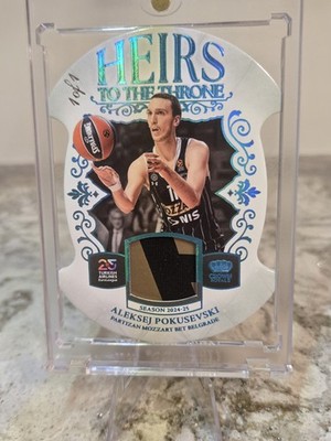 Panini 2024-25 Crown Royale Heirs Memorabilia 1/1 Pokusevski Partizan