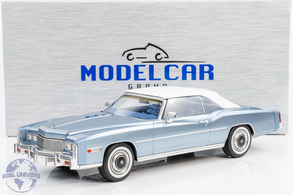 MCG 1:18 Cadillac Eldorado Convertible 1976 Light Blue Metallic
