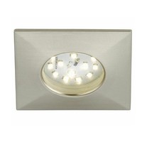 Briloner LED Einbauleuchte Eckig Nickel Matt IP44 5W Modul 400Lm Warmweiß 3000K