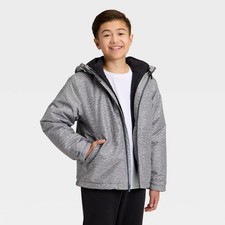 Kids' 3-in-1 Jacket - All In Motion Heather Gray M