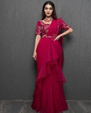 Ready-to-Wear Designer Saree for Adults Bollywood Party and Indian Pakistani Wed