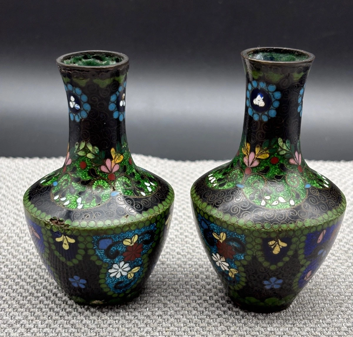 日本景泰蓝古董花瓶| eBay