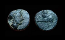 AE12 Samothrace - Thrace (Athena / Prow) Extremely rare !