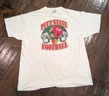 Vintage 90s XL Pitt State Football Gorillas Single Stitch Made In USA T-shirt
