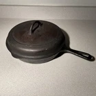 Griswold #8 704 Small Logo Smooth Bottom Cast Iron Skillet Flat W/lid 1098C