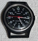 Vintage Acqua Timex Military Field Watch Hand Winding Mechanical Men Black
