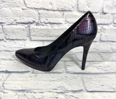 Stuart Weitzman Women's (9.5 US/EU 40) Snakeskin Metallic Pumps 4.5'' Stilleto