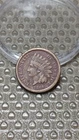 1860 Rounded Bust Indian Head Cent Penny VF Details Scratched Corrosion     D334