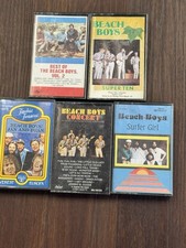 Vintage Beach Boys "Surfer Girl" Rare Surf Rock Cassette Tested Plus 4 More