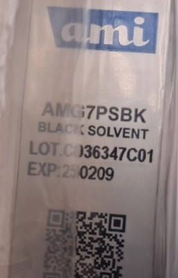 AMG7PSBK Black Solvent Ink Cartridge