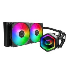 240 Core II CPU Liquid Cooler, Dual Chamber Pump, Customizable aRGB Lighting,...