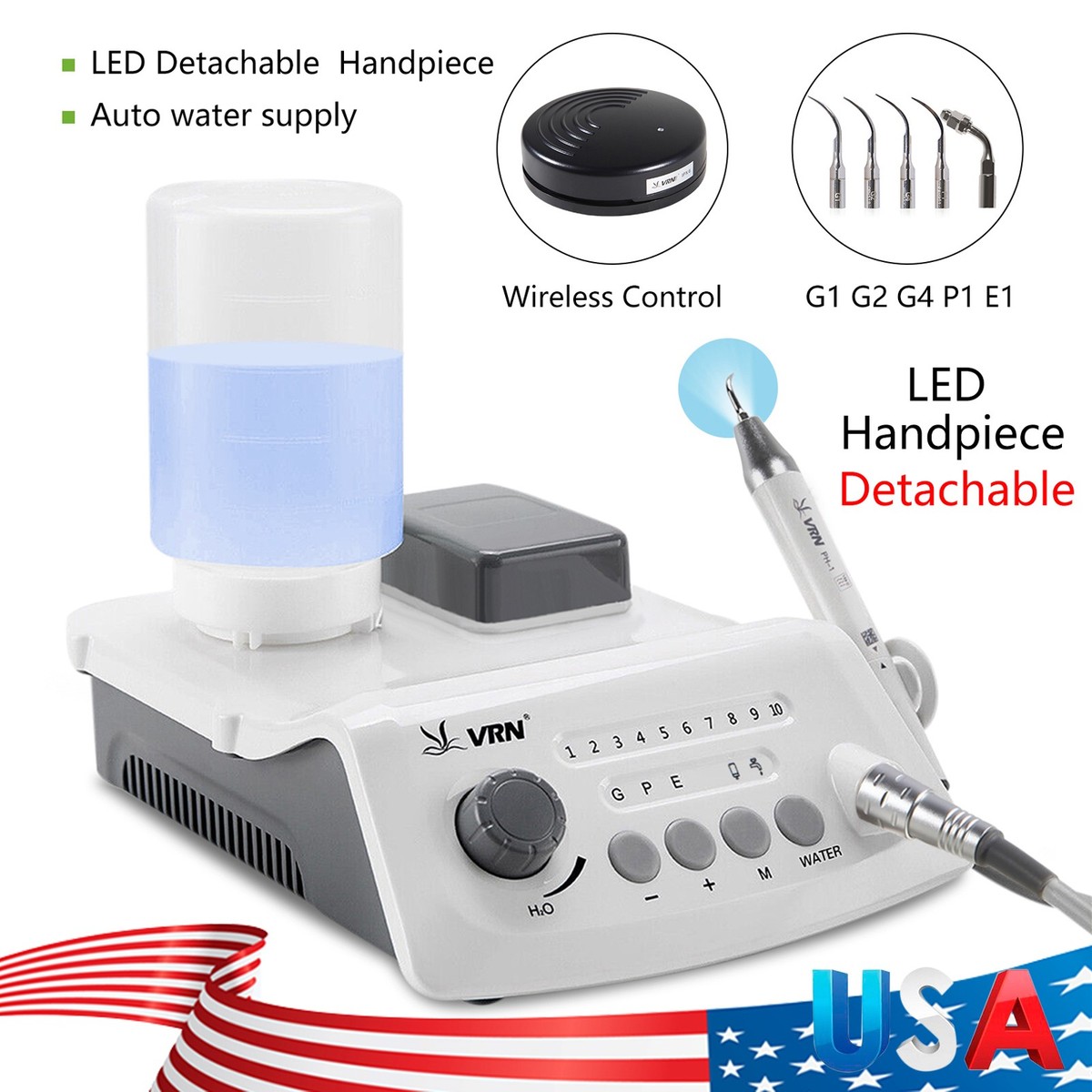 LED Dental Ultrasonic Piezo Scaler Handpiece Bottles Fit EMS