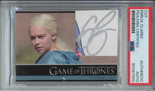 2014 RITTENHOUSE GAME OF THRONES EMILIA CLARKE CUT AUTOGRAPH PSA DNA COA SIGNED