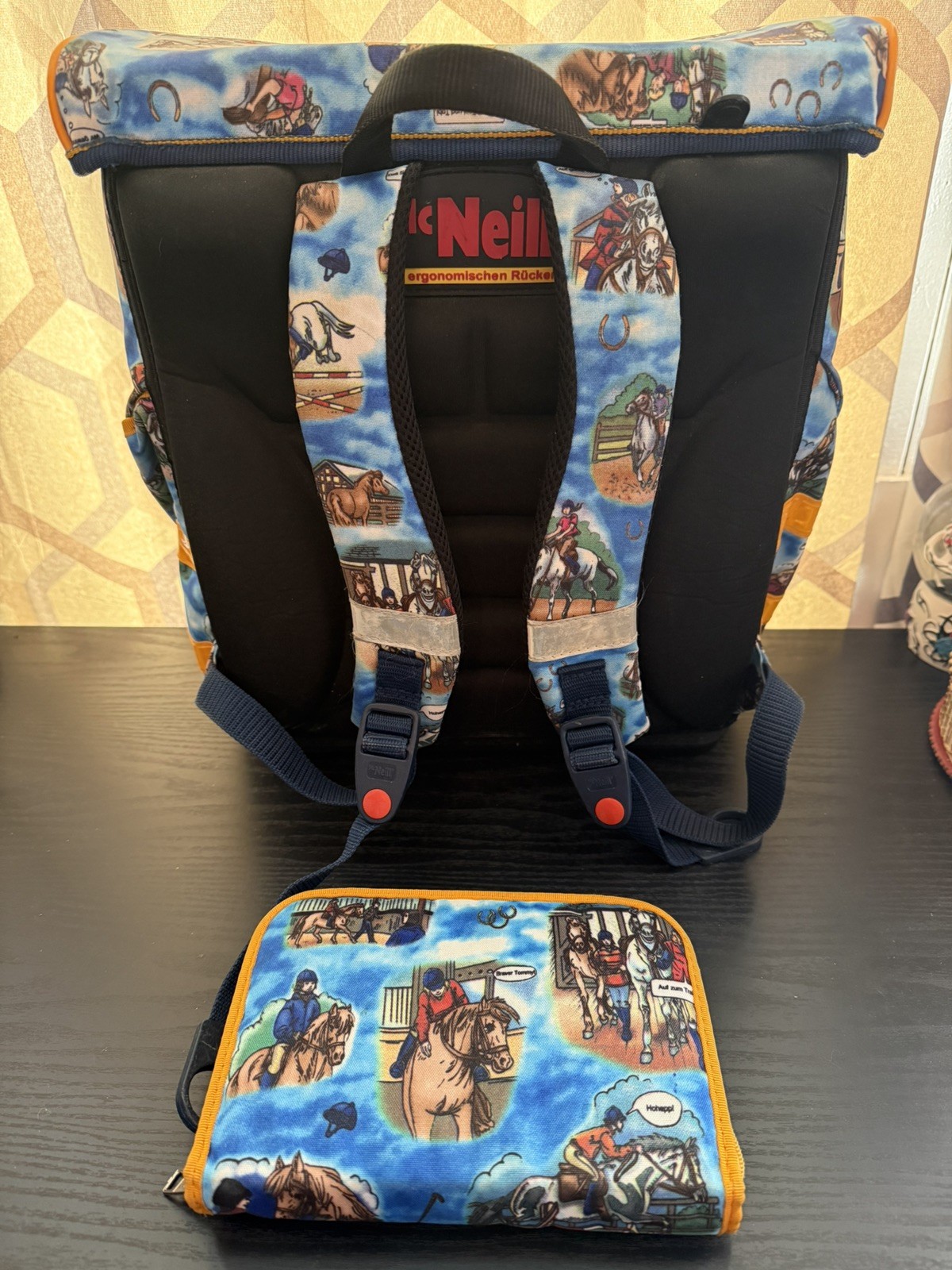 McNeill Backpack Horses Pattern, Good Condition, … - image 2