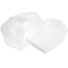 Empty Flower Packaging Box  Acrylic Heart Shaped Flower Arrangement Box