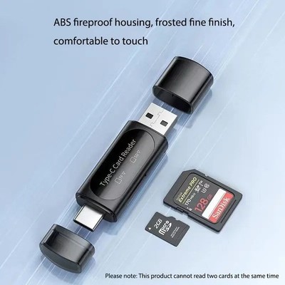4-in-1 USB Type-C Card Reader SD TF USB Mini External Storage