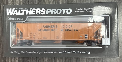 Walthers PROTO HO #920-106132 58’ Evans 4780 3 bahías Cov Tolva Agricultores Cooperativa Nuevo en caja | Condition: New