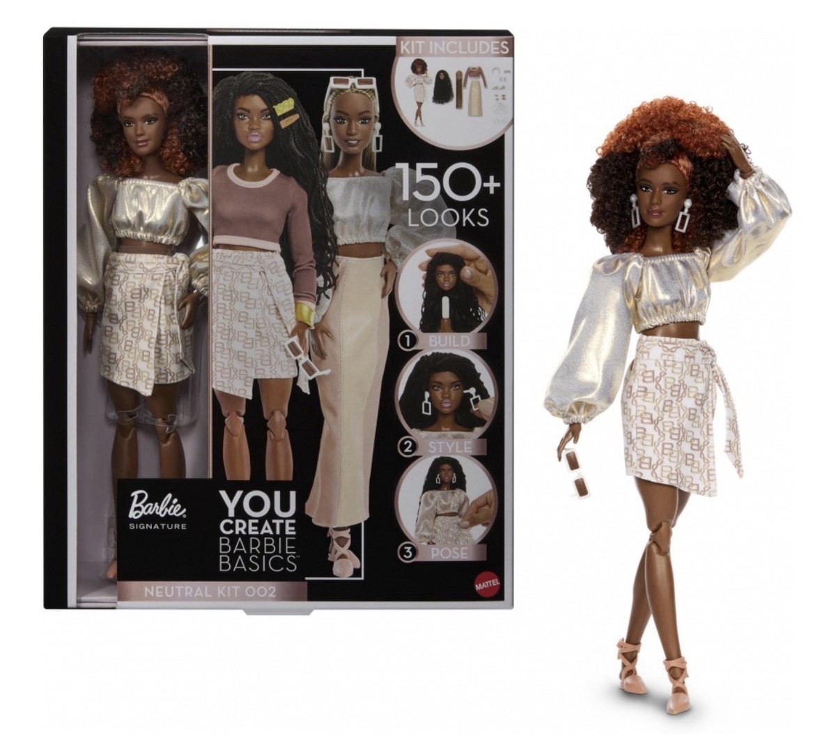 Barbie Signature You Create Barbie Basics Neutral Kit 2 Dolls