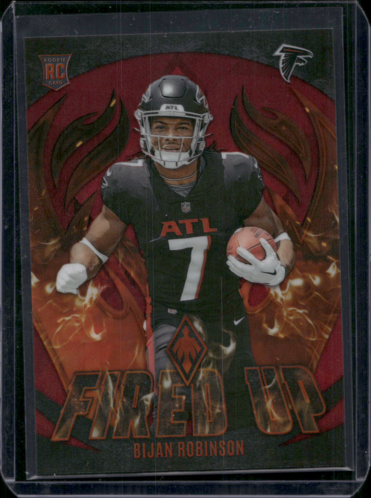 2023 Panini Phoenix - Fired Up Bijan Robinson #FU-8 Red /199 (RC)