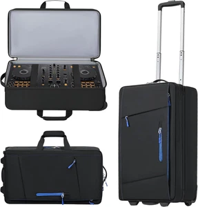 DJ Boîtier de contrôleur avec roues, Roulement DJ Sac pour gig DJ, Producteurs de musique