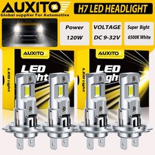 4x Auxito H7 Led Headlight Bulb Kit Hilow Beam 6500k White Super Bright 33000lm 4x Auxito H7 Led Headlight Bulb Kit Hilow Beam 6500k White Super Bright 33000lm