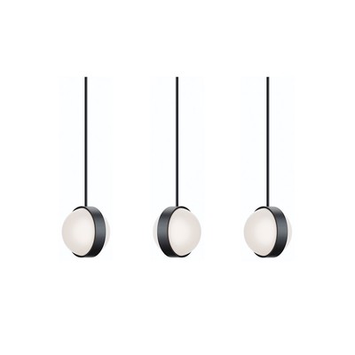AFX Lighting Verona 3 Light Black Pendant, Black/White - VRNP09LAJUDBKLNR3