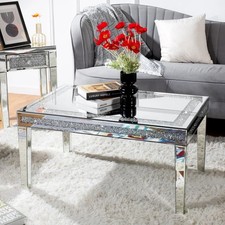 Couchtisch Design Glastisch 120x60 cm Sofatisch Luxus Deko Glas Wohnzimmertisch