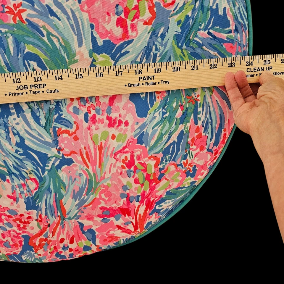 Lilly Pulitzer x Pottery Barn 24" Floor Cushion Pillow Indoor Outdoor RARE - Image 4 of 4