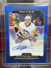 2022-23 O-Pee-Chee Platinum Blue Rainbow Auto Kasper Bjorkqvist #BA-KB Auto SP 