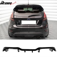Fits 14-19 Ford Fiesta St St Line Ikon Style Rear Bumper Diffuser Gloss Black Fits 14-19 Ford Fiesta St St Line Ikon Style Rear Bumper Diffuser Gloss Black