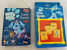 2 Blue's Clues Card Games Ages 3 up, Think and Learn with Blue's Clues, Unused