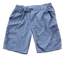 Wrangler Hiking Shorts Mens 38 Grey Nylon Blend Performance Comfort Flex Outdoor