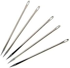 Telliswelt | 4 K&uuml;rschner Nadeln Ledernadeln unterschiedliche Gr&ouml;&szlig;en (NO2 5,2 cm
