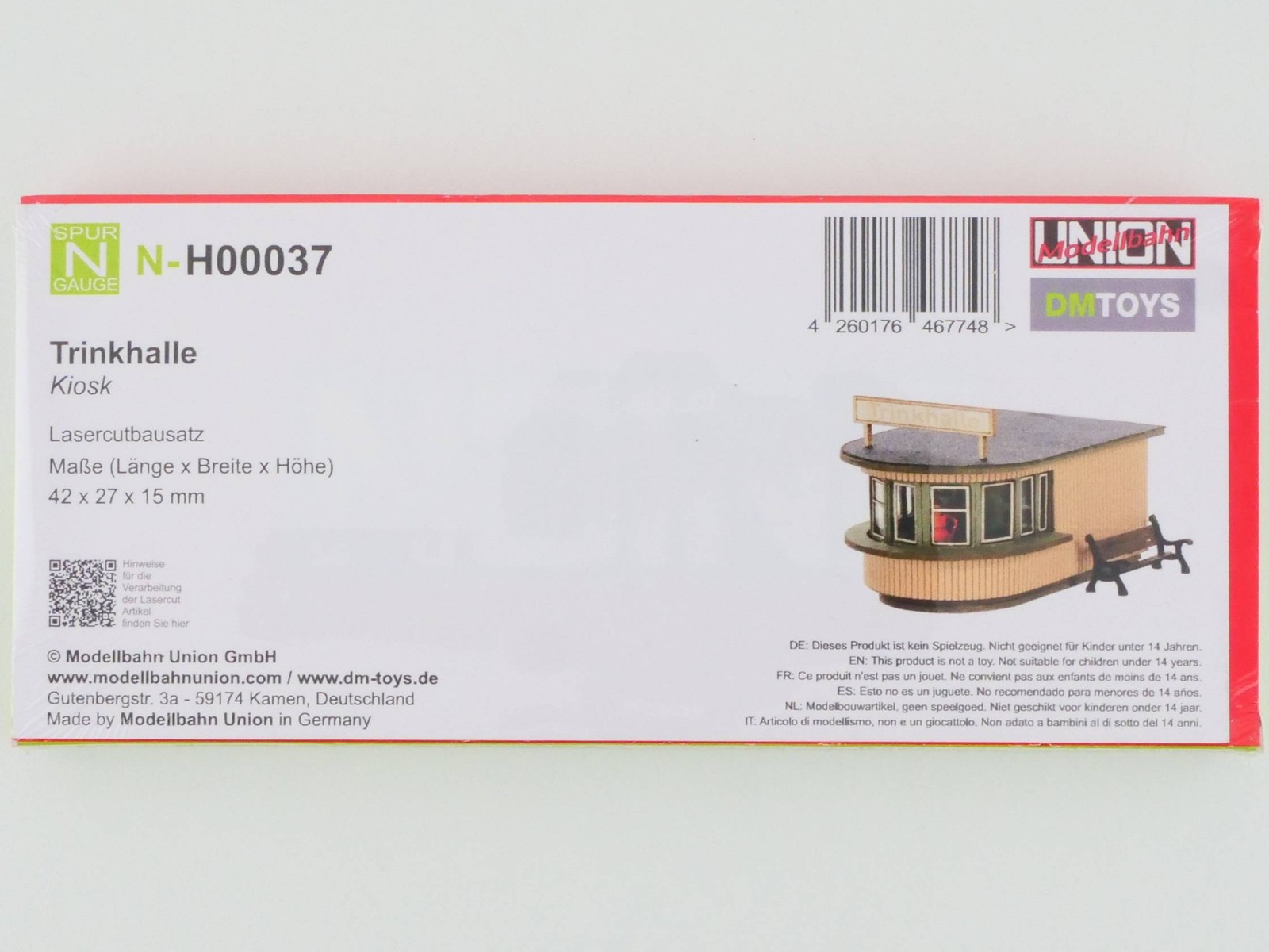 DM-Toys N-H00037 Drink Stand Kiosk N Scale In Foil! MIB! OVP ST 1706-06-25