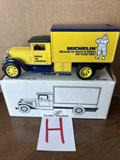 ERTL FREIGHT TRUCK BANK - MICHELIN TIRES DIE CAST - COIN BANK