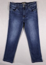KUT From The Kloth Jeans Stevie Blue High Rise Straight Leg Stretch Denim 12