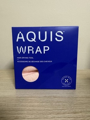 Aquis Wrap Hair Drying Tool Pink Woven With Aquitex