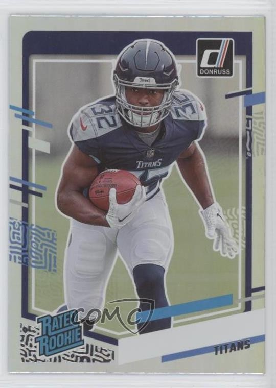 2023 Panini Donruss Rated Rookie No Name Tyjae Spears #396 Rookie RC 14ql