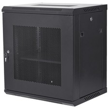 Uimoso12U Wall Mount Network Server Rack Cabinet Enclosure 15.5'' Deep Door Lock