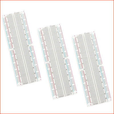 Breadboard 830 Pin Solderless Prototype PCB Board Kit für Arduino 3 Stück