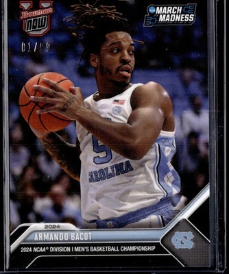 2023-24 Bowman U Now NCAA March Madness #20 Armando Bacot Blue #/99
