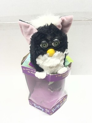 Original 1998 Tiger Electronics Tuxedo Furby Model 70-800 Original Box Untested