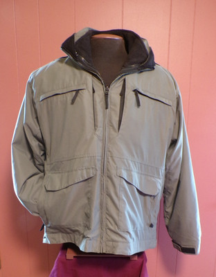 TRU-SPEC Men's Taupe Heavy Winter Coat Field Jacket w/Removable Liner: Large
