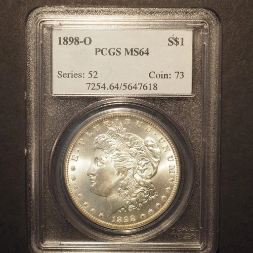 1898 *O* MORGAN SILVER DOLLAR *PCGS MS64* FREE SHIP! - G1866