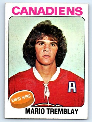 1975-76 Topps #223 Mario Tremblay Creases+ 5-time Cup Champ NHL
