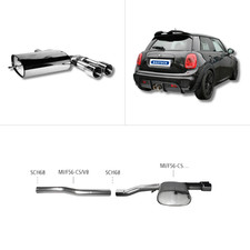 Bastuck Sportauspuff - Mini F56 Cooper S John Cooper Works (JCW)
