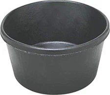 Black Rubber Pet Feeder 2 Quart Oats Measure Durable Flexible for Small Animals