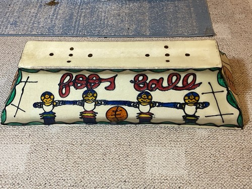 Vtg Hanging Plastic Foosball Pool Table Light Shade 35”x 14” x 8 1/4” Shade Only